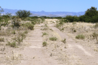 Aerial view of Arizona Sunsites Lot 14 Block 942 in Cochise County, 0.51-acre land parcel from Onlinelandsales.