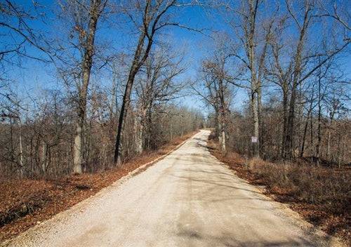 Aerial view of Missouri Dallas County Buffalo Hills Lot 9, 6.11-acre property with visible landscape and nearby electricity access.