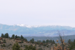 Aerial view of Chama River Estates Lot 67 in Rio Arriba County, New Mexico, showing the 0.56-acre property and surrounding landscape.
