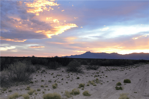 New Mexico Luna County Deming Ranchettes Lot 25, 0.50-acre land parcel with open landscape and natural terrain.