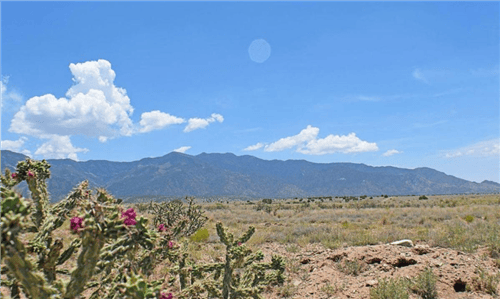 Aerial view of Valencia County New Mexico Rio Grande Estates Lot 1 Unit T Block 1198, a 0.50-acre land parcel by Onlinelandsales.