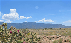 Aerial view of Valencia County, New Mexico, 0.25-acre Rio Del Oro Lot 19, Block 4 in NM_Valencia_RioDelOro development.