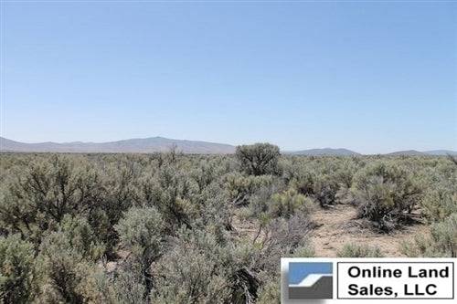 Aerial view of Lassen County Ravendale Ranch, California, showcasing 60 acres of rural land with open fields and natural landscape.