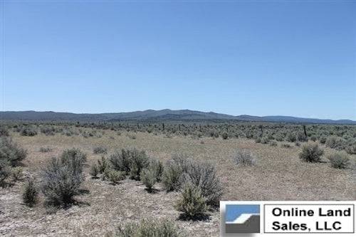 Aerial view of Lassen County Ravendale Ranch, California, showcasing 49 acres of scenic land with open fields and natural landscape.