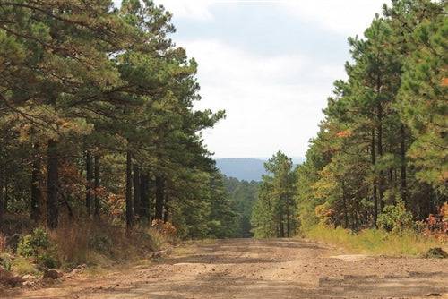 Aerial view of Oklahoma Pittsburg County Indian Ridge III Lot 104, 11.88-acre land parcel in Oklahoma, onlinelandsales.