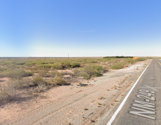 25-acre land in Hagerman, Chaves County, New Mexico, featuring open fields and nearby Pecos River landscape.