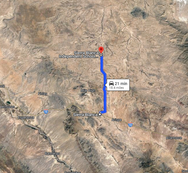 Map image of Hudspeth County, Texas, showing Eastern Hills Lot 10, a 0.14-acre land parcel from Online Land Sales.