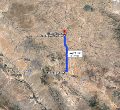 Map image of Hudspeth County, Texas, showing Eastern Hills Lot 10, a 0.14-acre land parcel from Online Land Sales.