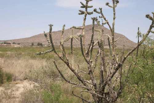 Aerial view of Texas Hudspeth County Sierra Blanca lot 49, block 150, showing open land and surrounding terrain.